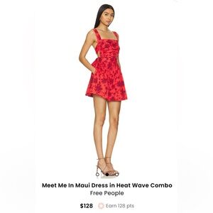 Free People Meet Me In Maui Dress, Heat Wave Combo, New w/ Tags, Medium